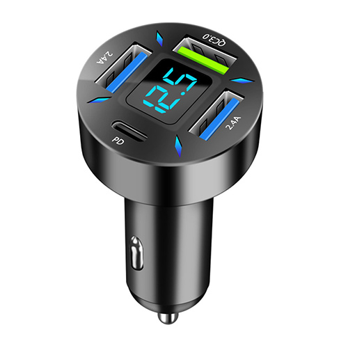 CRAFTEK Charger Car GUC-WMY-C177B Fast Charging 1 Pd TYPE-C + 3 USB QC3.0