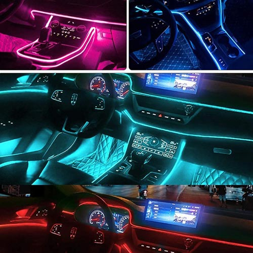 CRAFTEK Car LED Ambient Light Atmosphere Strip Rgb App Control 6IN1 8M GUC-YC-CD002968