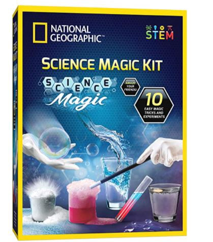 NATIONAL GEOGRAPHIC Magic Chemistry Set - Perform 10 Amazing Easy Tricks with Science