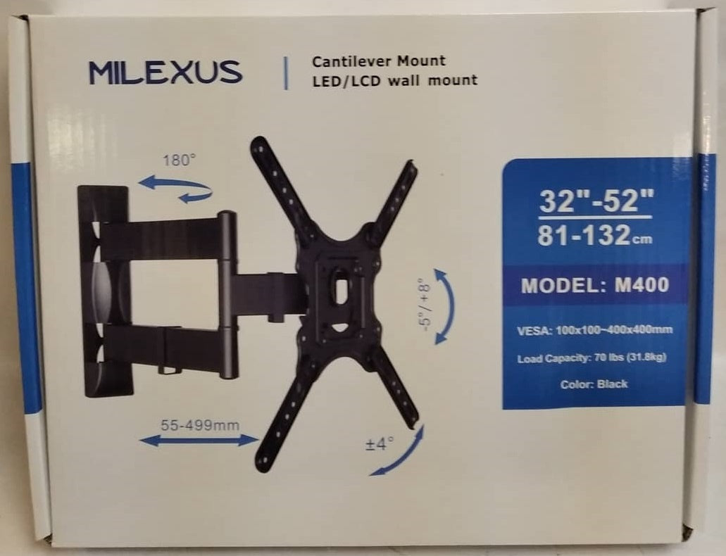 MILEXUS TV Wall Bracket 32"-52" M400 Full Motion