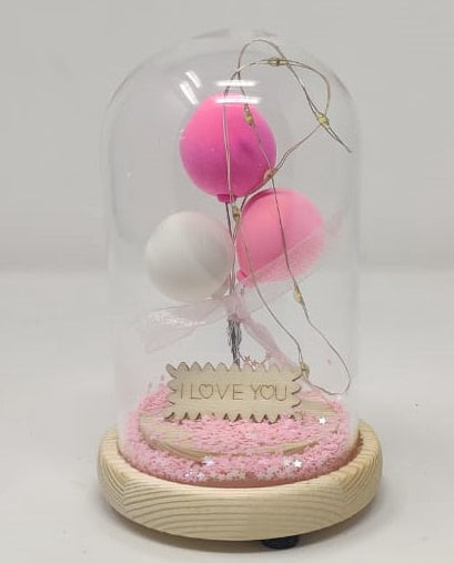 Gift Set I Love You Glass LV950 Lighted