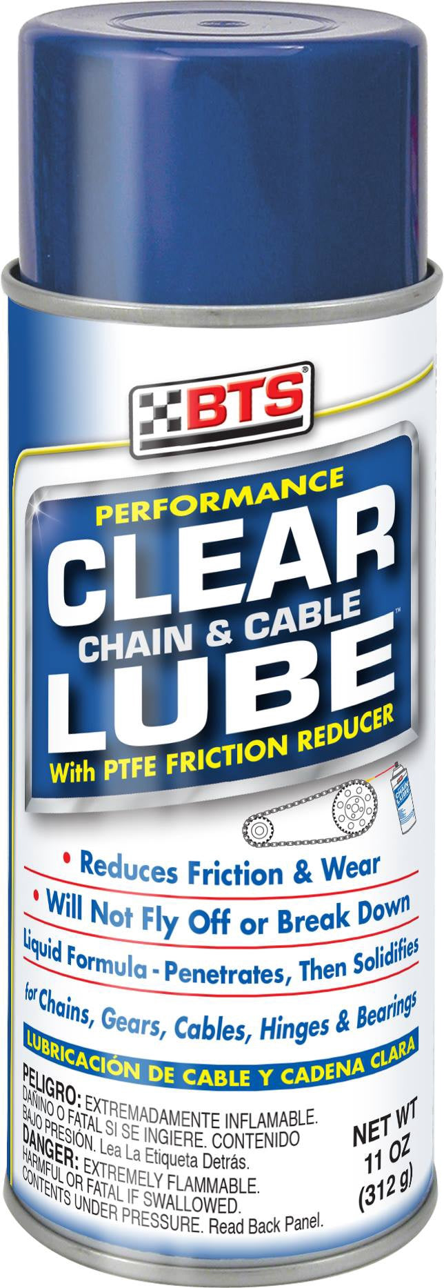 BTS Chain & Cable Lube Clear B-00031 11OZ 312G