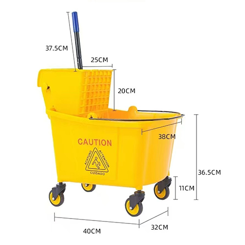 MUTBERG Mop Bucket with Wringer 24L (25QT) HRU-FSB061