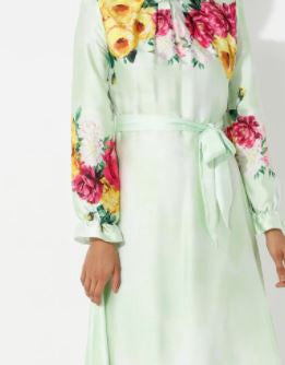 ZIWOMAN Dress Floral Mint
