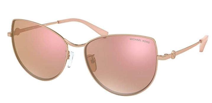 MICHAEL KORS Sunglass Cat Eye Metal MK1062 Rose Gold Mirror