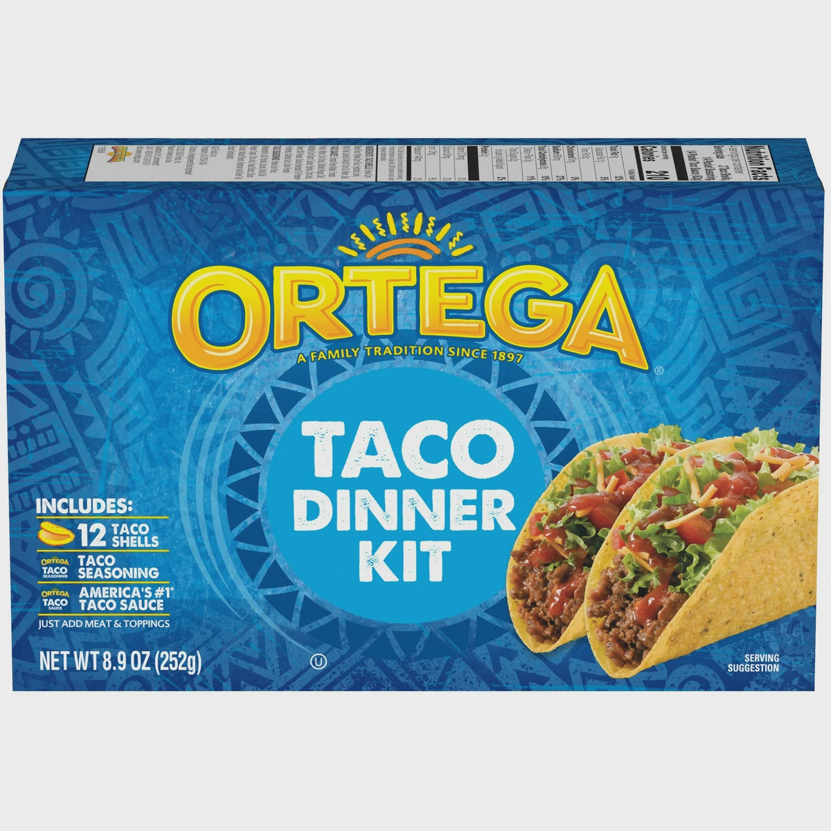 ORTEGA Taco Dinner Kit 8.9OZ 252G
