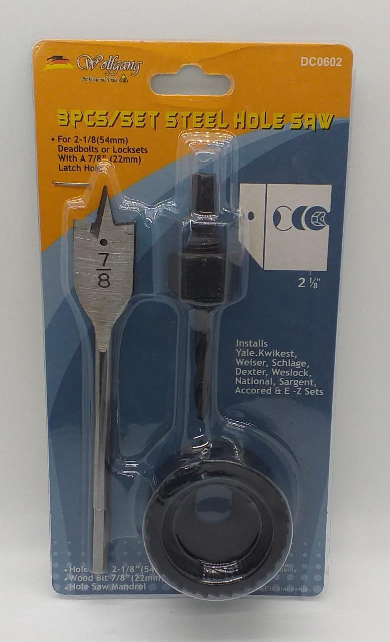 WOLFGANG Saw Hole Cutter 54MM 3PCS Set DC0602