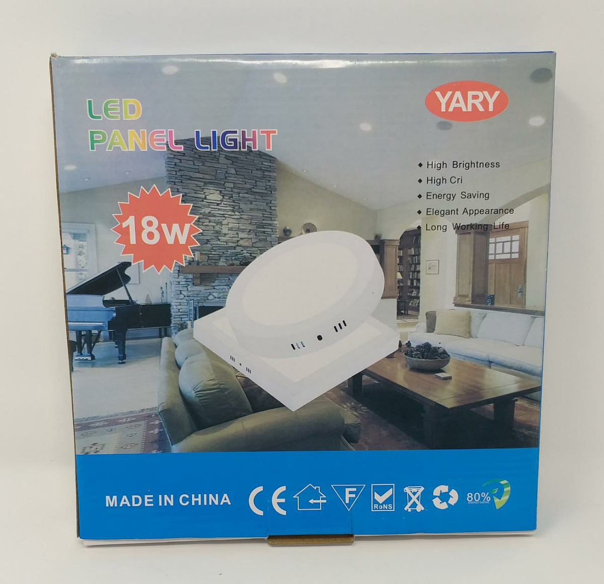 YARY Light LED Panel 18W Round White Surface