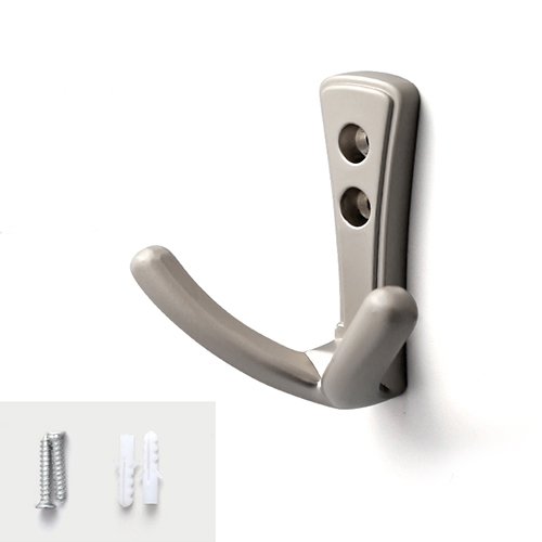 Coat Hook Double Satin Nickle DOR738652