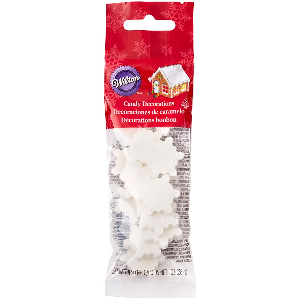 WILTON Baking Icing Decorations Snowflakes 1OZ 28G 710-5806