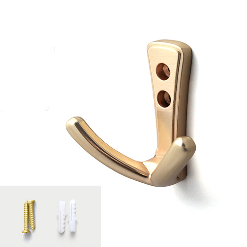 Coat Hook Double Brushed Brass DOR738653