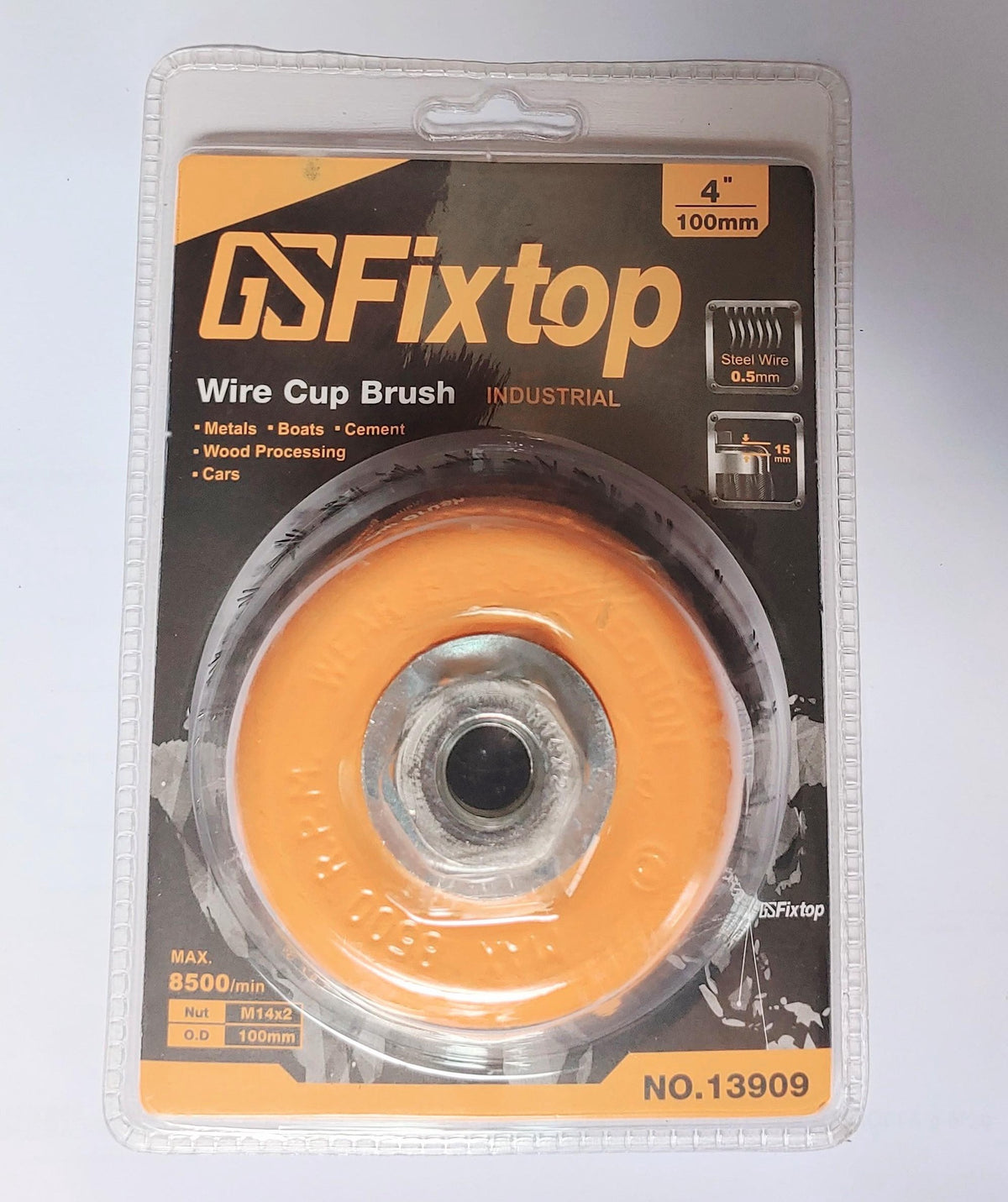 Cup Wire Brush 4" Gsfixtop 13909