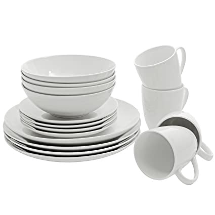 10 STRAWBERRY STREET Dinner Set 16PCS SM-1600-CP-W