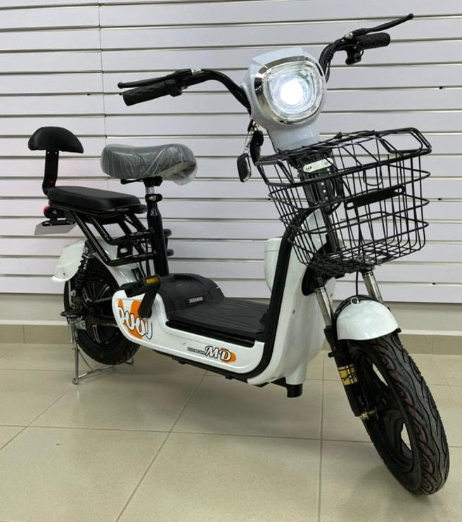 Electric Bike Md Love SM-WHITE with Alarm and Charger
