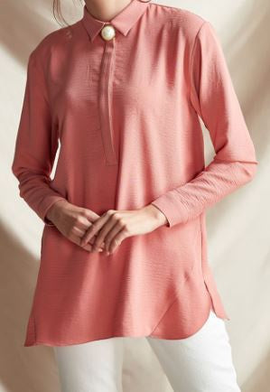 Top Tunic Pearl Button