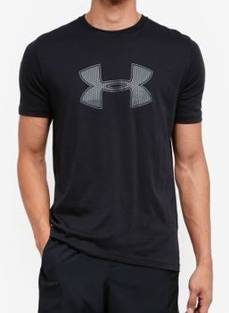 UNDER ARMOUR Men T-SHIRT Black Big Logo