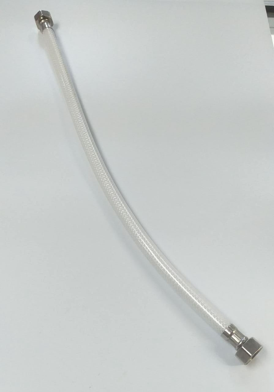 Flex Hose 1/2" X 1/2" X 16" PVC with Metal Ends