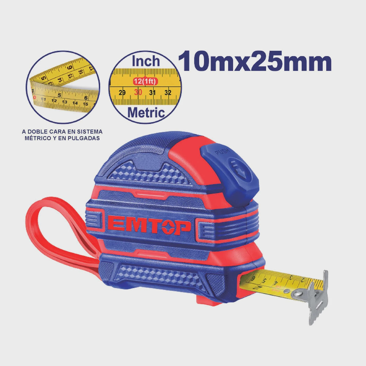 EMTOP Measuring Tape 10M EMTP2025