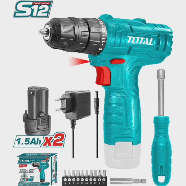 TOTAL Screwdriver Cordless UTOSLI22111 12V Lithium Ion