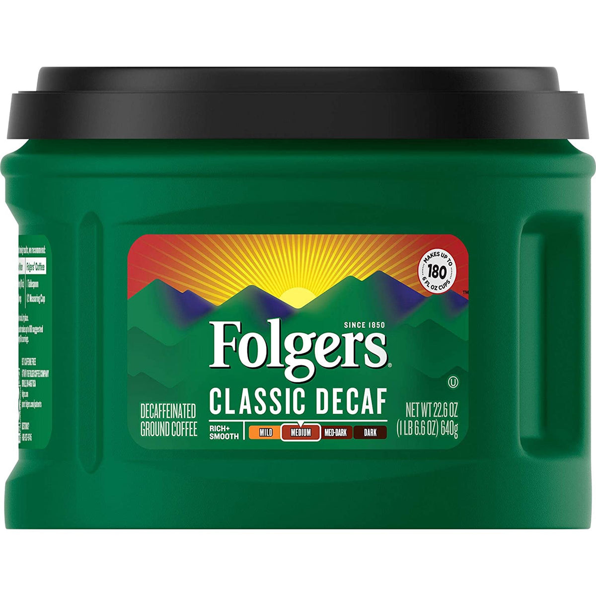 FOLGERS Coffee Classic Decaf Medium Ground 1LB 6.6OZ 640G