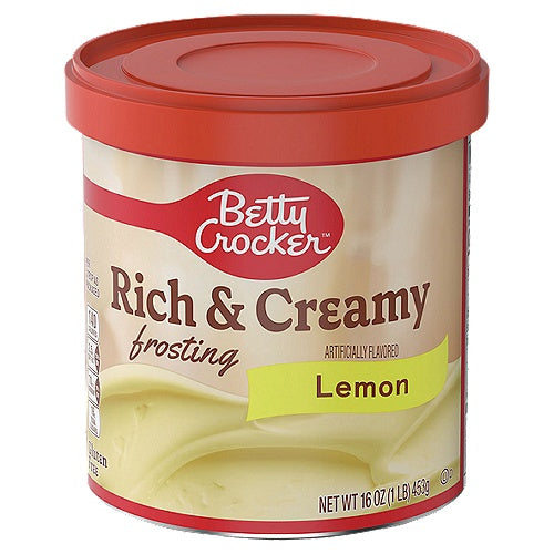 BETTY CROCKER Rich and Creamy Lemon Frosting 16OZ