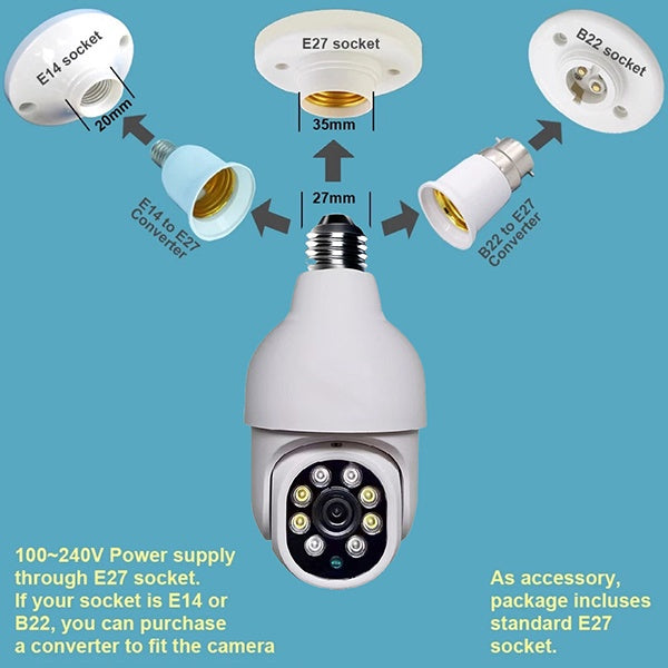 GENERIC Security Camera WIFI Smart Light Bulb Tuya