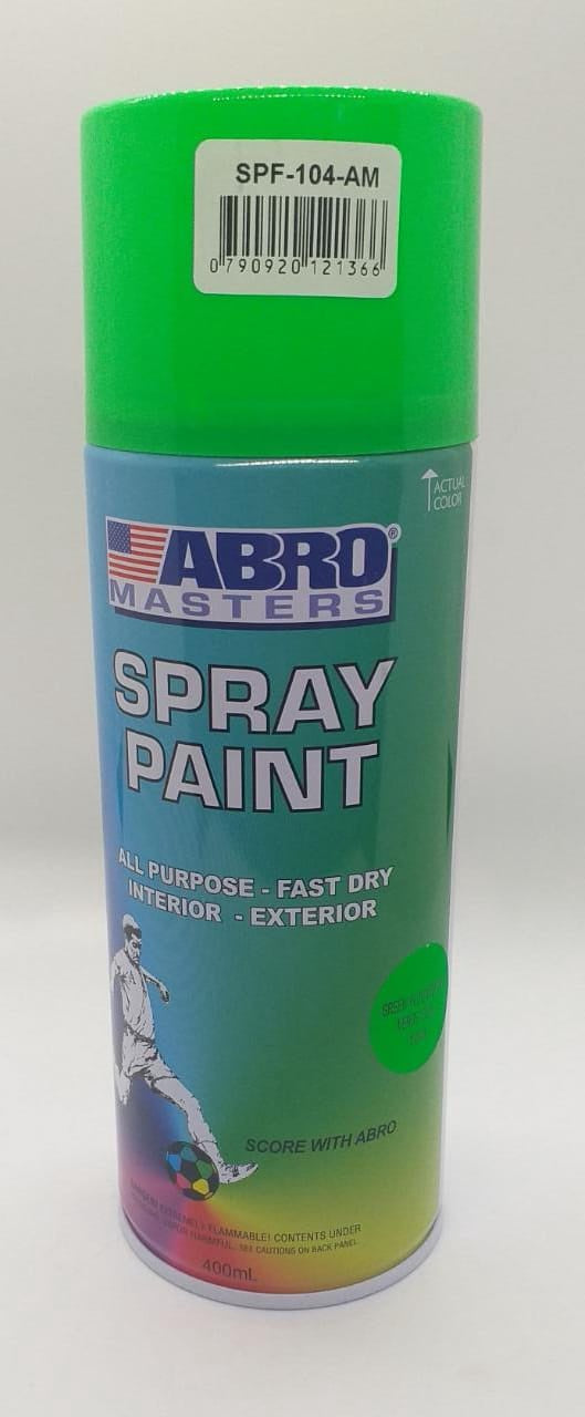 ABRO Tin Spray Green Flourescent #104