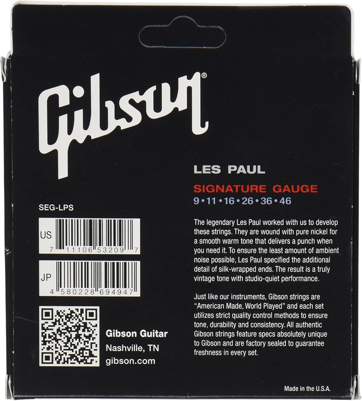 EPIPHONE LES PAUL Guitar String Epiphone SEG-LPS Les Paul Signa