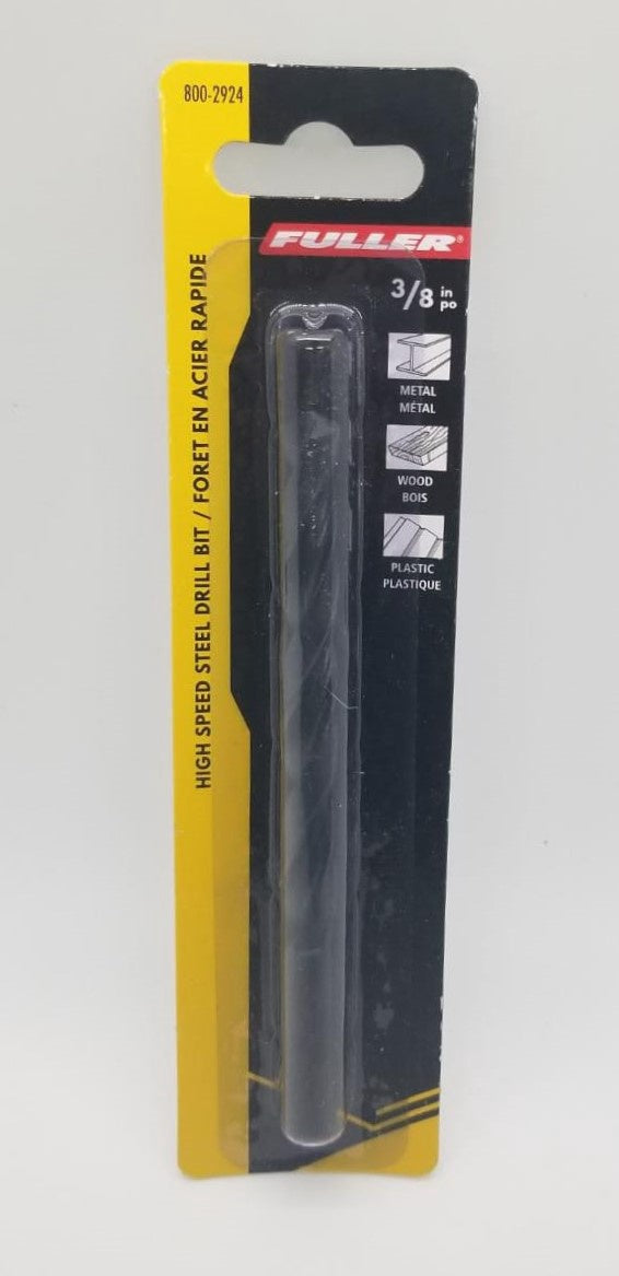 FULLER Drill Bit Metal 3/8" 800-2924