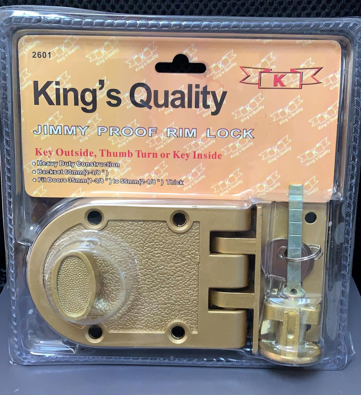 KING QUALITY Lock Jimmy Proof King's Quality 2601