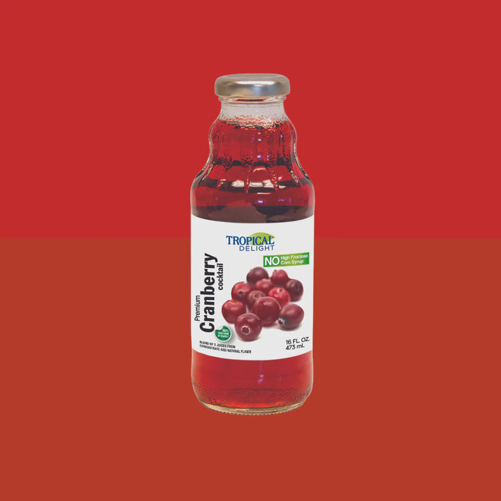 TROPICAL DELIGHT Premium Cranberry Cocktail 473ML 16FL OZ