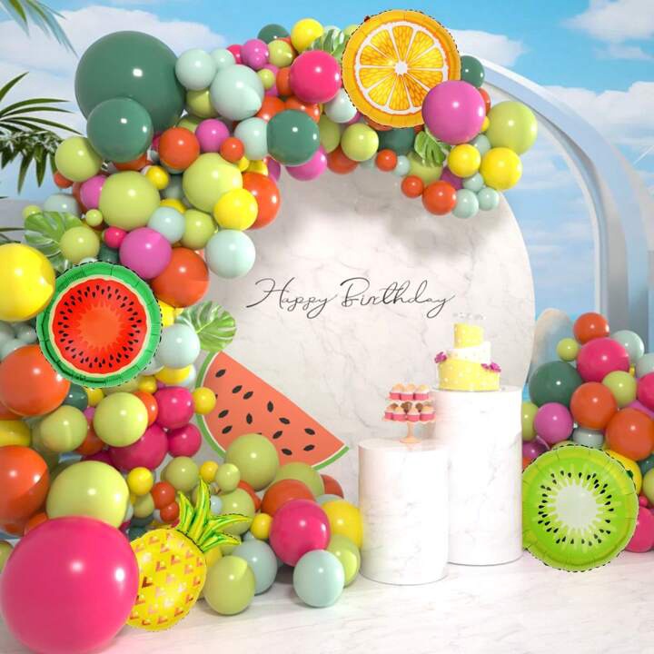 Party Decor Kit Balloon Fruit Multicolor 117PCS