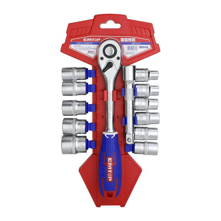 EMTOP Socket Set 13PCS 1/2" ESKT12131