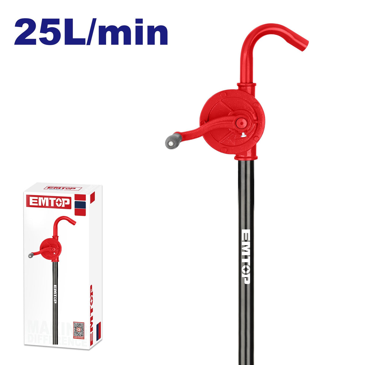 EMTOP Drum Pump EMHY2525 Hand Oil Pump