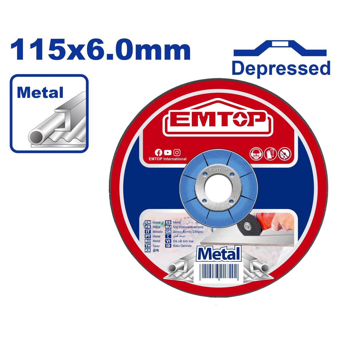 EMTOP Disc 4 1/2" Metal Grinding EACD601151