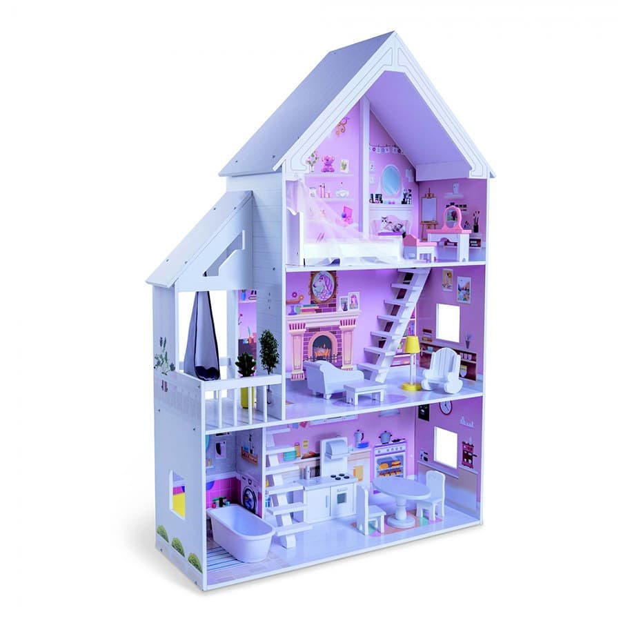 Toy Doll House Edufun 22048 Wooden Play Kitchen 82X30X126.5CM