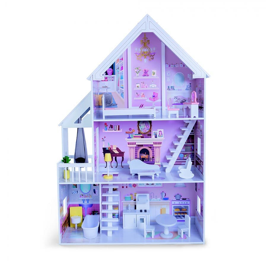 Toy Doll House Edufun 22048 Wooden Play Kitchen 82X30X126.5CM