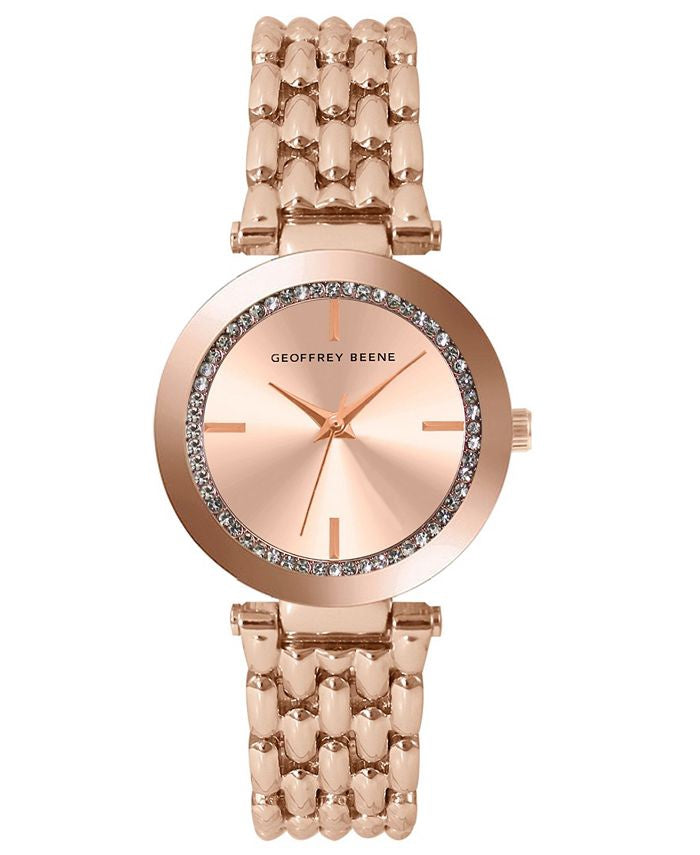 GEOFFREY BEENE Watch Rose Gold Bracelet GL0010RG