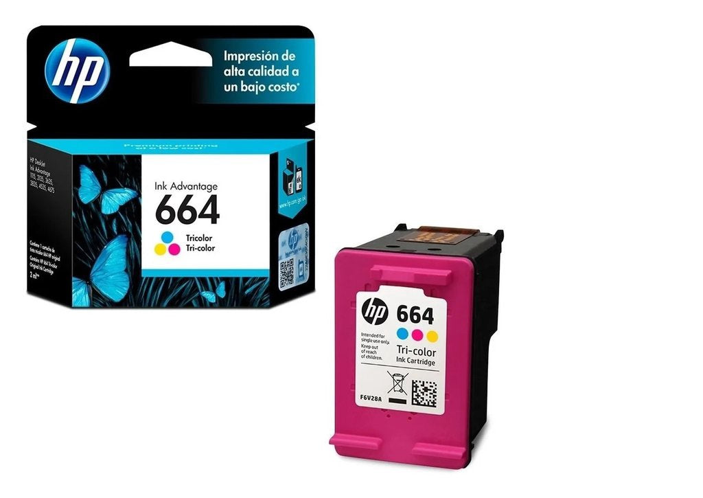 HP Computer Printer Ink 664 TRI-COLOR F6V28AL