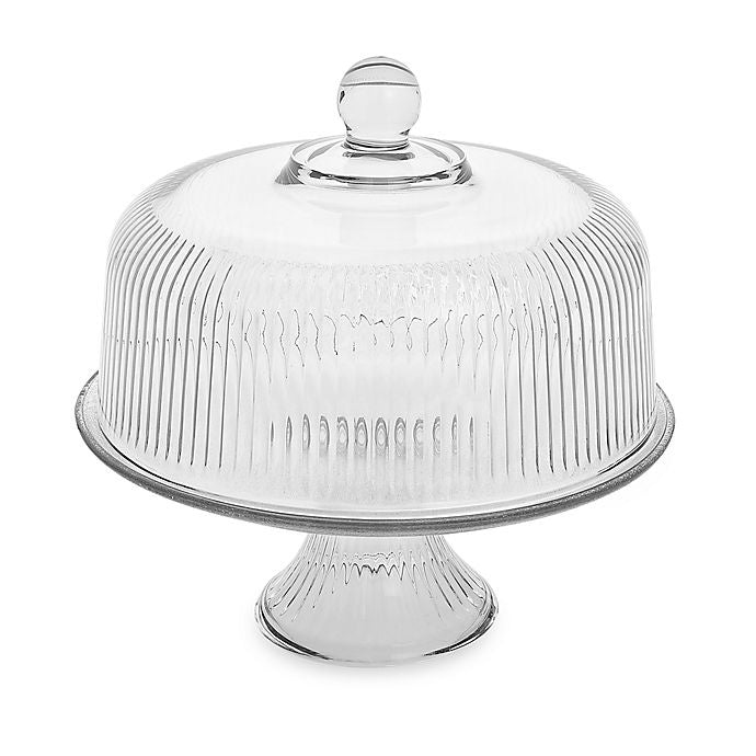 ANCHOR HOCKING Cake Stand Glass Anchor Monaco C86031AHG18-TRI 2PCS