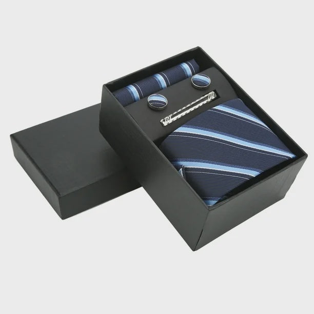 Father's Day Tie & Pocket Square Set IN Gift Box 1PC