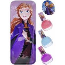 DISNEY Toy Frozen 2 Townley Girl Princess Anna Purse with 3 Pack Nail Polish Set