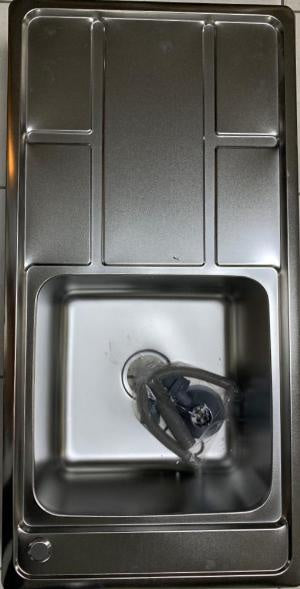 SINK S/BOWL S/DRAIN 39.5" X 20" X 9" W/WASTE NSC-2080