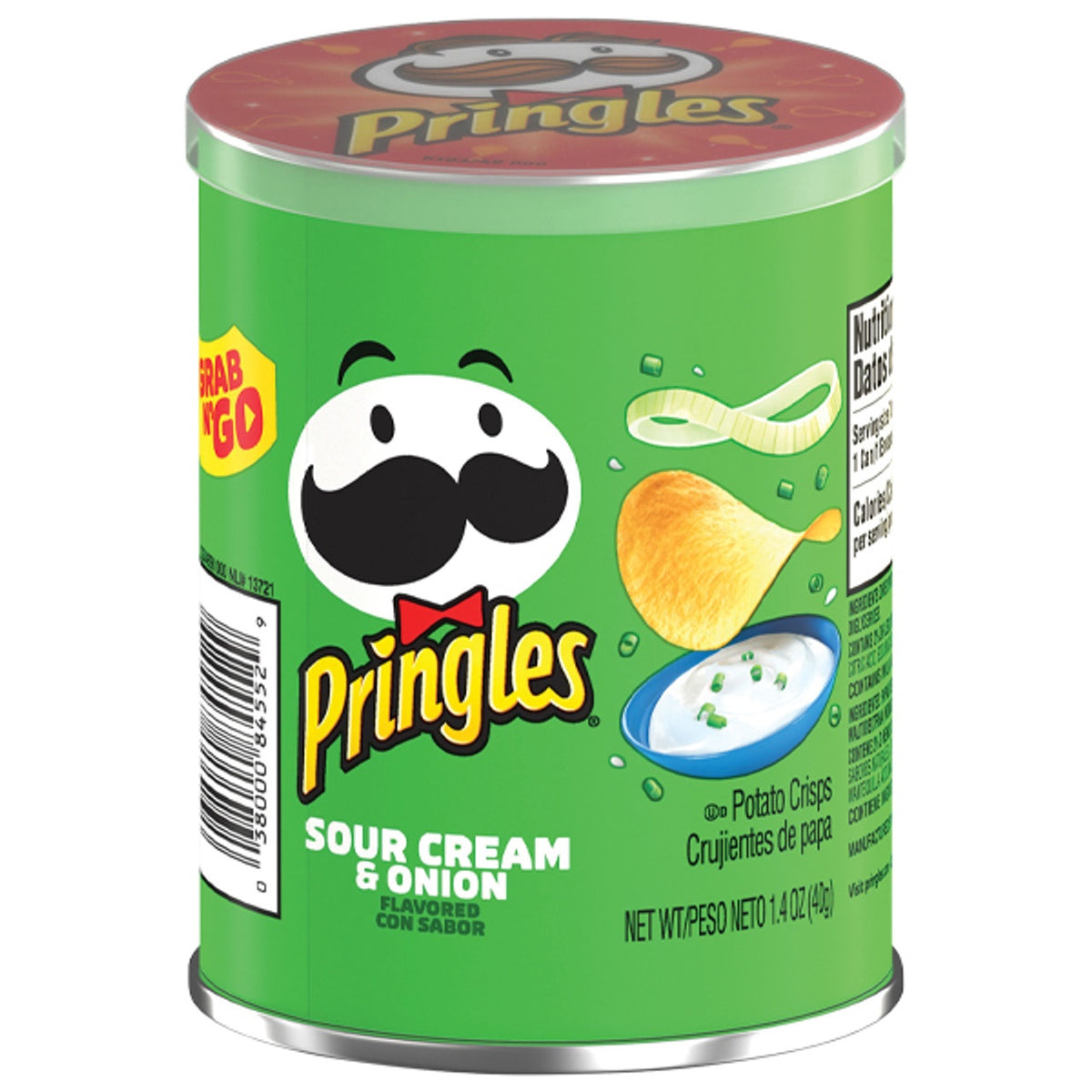 PRINGLES Potato Crisps Sour Cream & Onion 1.4 OZ 40G
