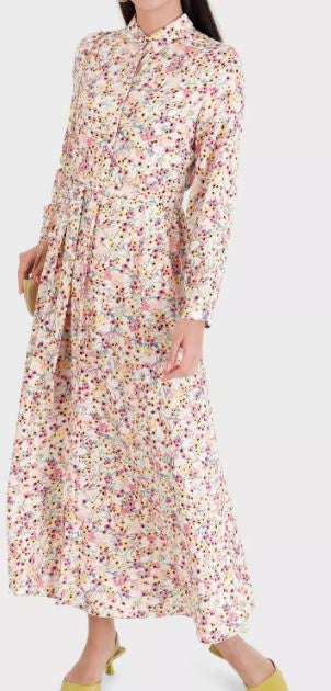 Dress Floral Button Down Rayon Blend