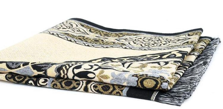 Prayer Mat Black & Gold / Beige Lightweight