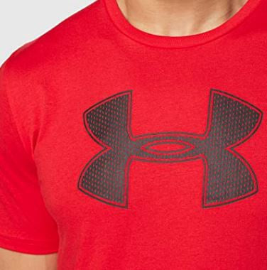 UNDER ARMOUR Men T-SHIRT Red Big Logo