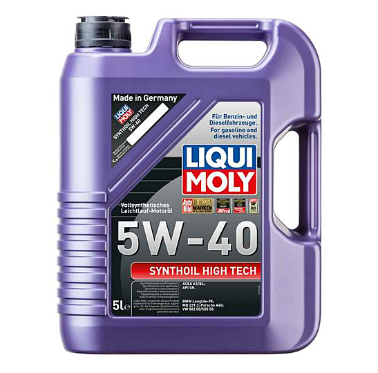 LIQUI MOLY Oil 5W-40 5L Synthetic High Tech 1856