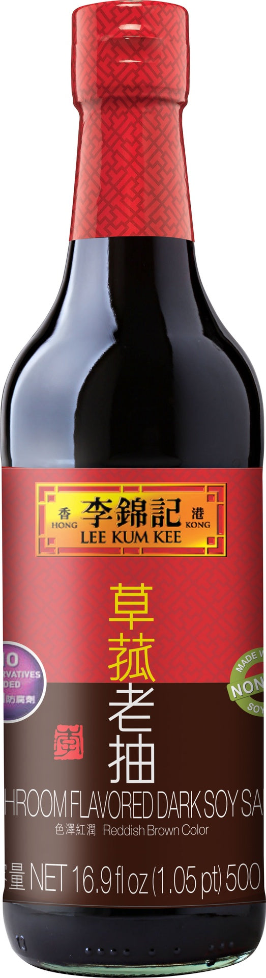 LEE KUM KEE Mushroom Flavored Dark Soy Sauce 16.9OZ 500ML