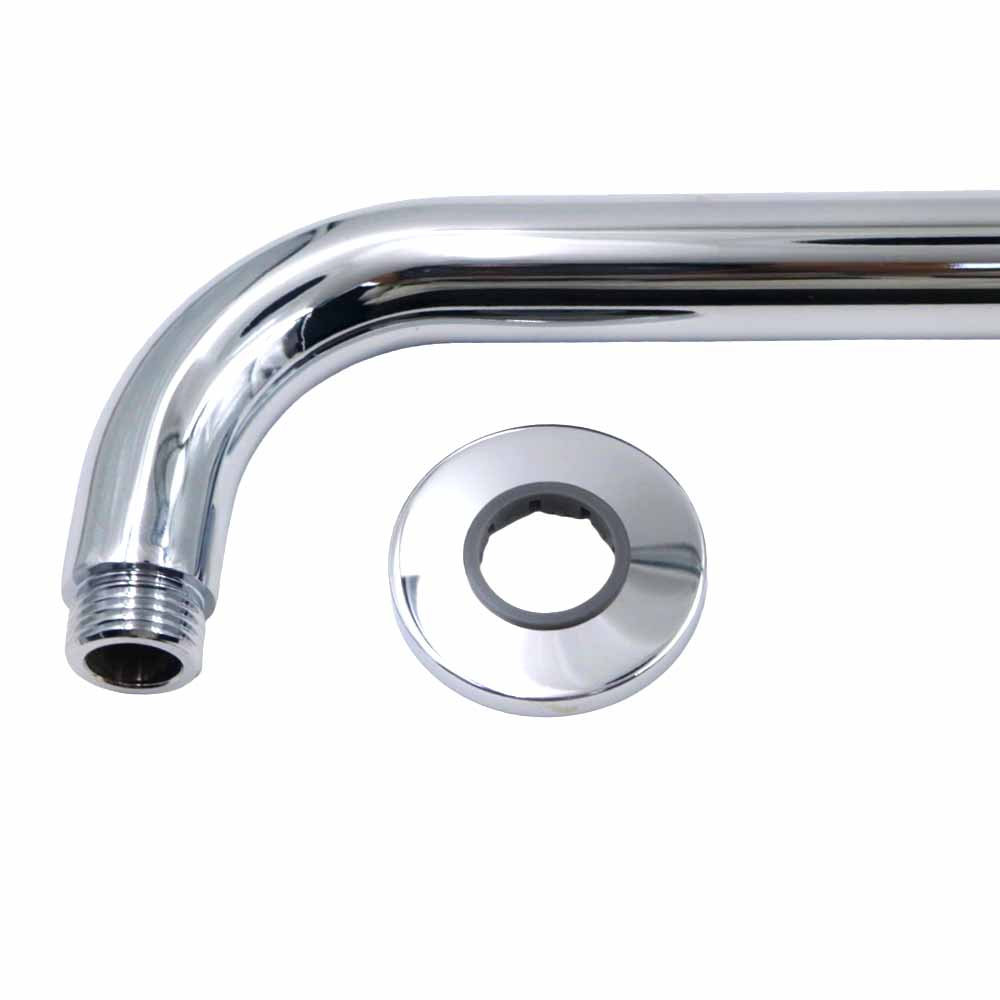 KIOTTO Shower Arm W/FLANGE 16" Chrome SA0400